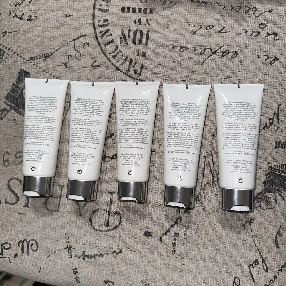 NEW CLEAN Lot Of 5 Tubes Unscented Moisturizer Sanitation Hand Cream 2.5 Oz